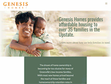 Tablet Screenshot of genesishomessc.org